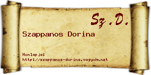 Szappanos Dorina névjegykártya